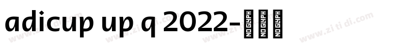 adicup up q 2022字体转换